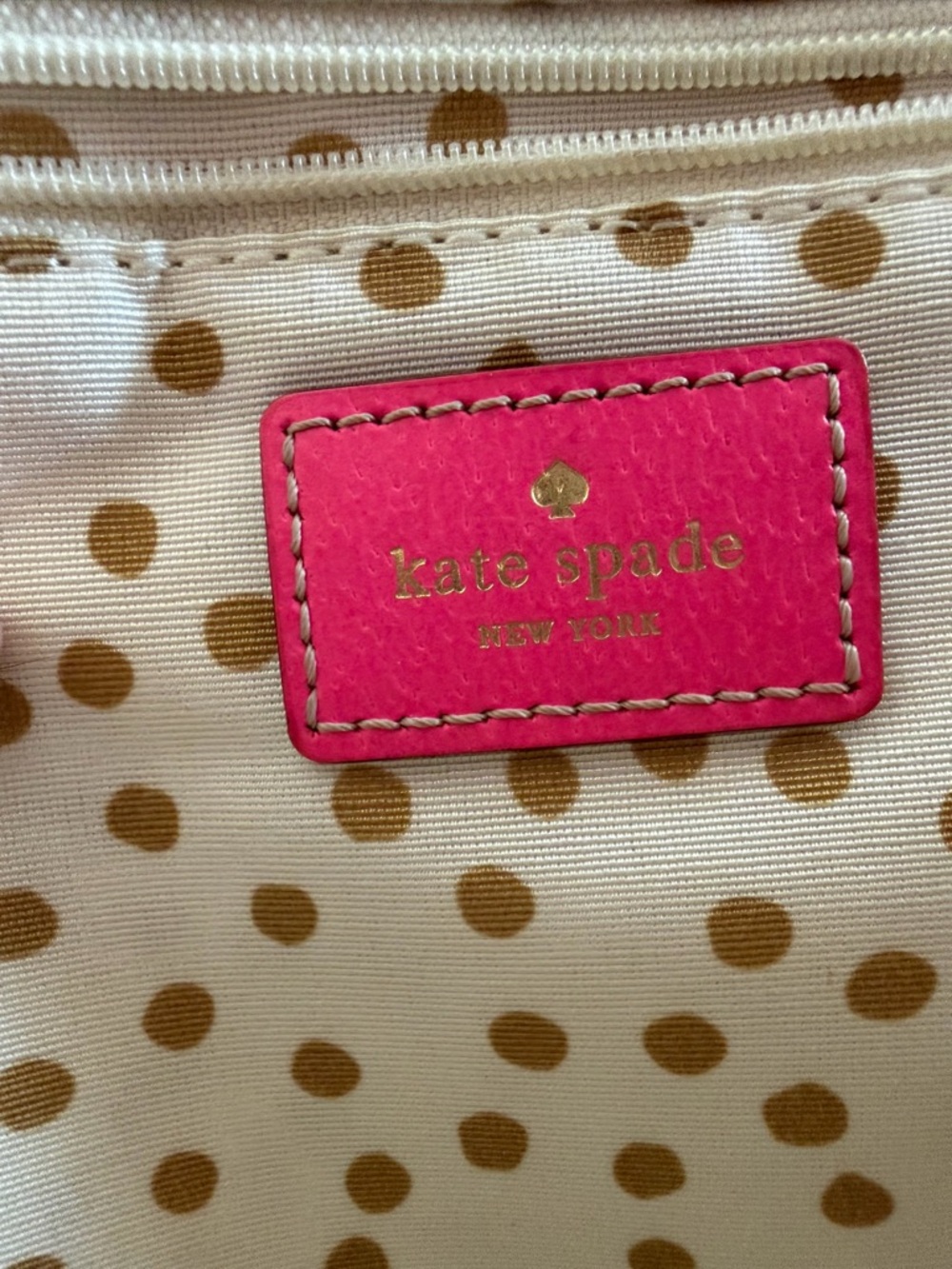Kate Spade hot pink leather tote bag purse - Picture 8 of 16
